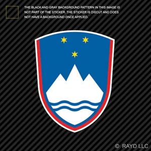 Slovene Coat of Arms Sticker Decal Self Adhesive Vinyl Slovenia flag SVN SI - Bild 1 von 1
