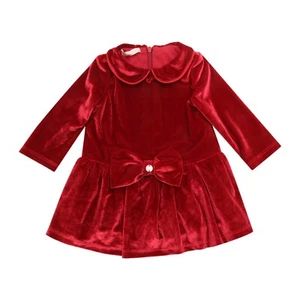 4478AZ ABITO VELLUTO BIMBA LIU JO GIRL VELVET DRESS - Imagen 1 de 4