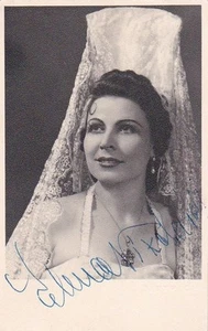 ELENA NIKOLAIDI ópera mezzosoprano foto firmada como Carmen - Imagen 1 de 1