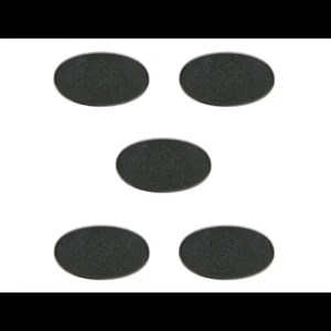 5 peanas ovaladas 60 x 35 mm (60 x 35 mm round bases) - Miniaturas - Imagen 1 de 1