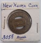New Haven Connecticut Token Vintage Mid Century Lucky Coin Rare Orange St Bus E 