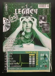 LEGACY MAGAZINE #25 TYPE O NEGATIVE PETE STEELE INTERVIEW DEICIDE METALLICA - CD - Picture 1 of 3