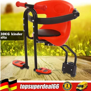 Fahrrad Sicherheits-Kindersitz Halterung Baby Fahrrad Sitz Vorne Rot bis zu 30kg - Bild 1 von 7