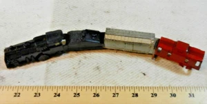 Marx Wind Up Curved One Piece Plastic Train - Engine, Tender, Boxcar, Caboose! - Picture 1 of 8