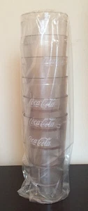 New (6) Coke Coca Cola Restaurant Clear Plastic Tumblers Cups 24oz Carlisle - Picture 1 of 1