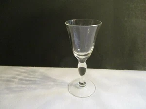 VTG ~ PANEL OPTIC CLEAR GLASS ~ STEMMED CORDIAL GLASS ~ - Bild 1 von 3