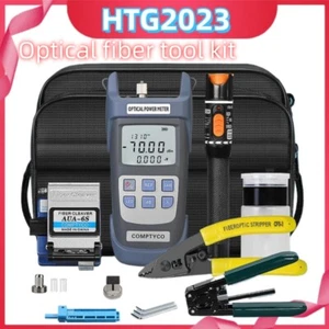 Komplettes Set FTTH Glasfaser Werkzeugsatz 19 in 1 Glasfaser Lichtmessgerät Kit - Bild 1 von 12