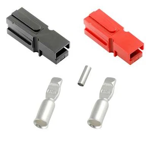 Philmore 49-340, RED & BLACK DC-H (Hi-Amp) Power Connector Set ~ 75A 6AWG - Picture 1 of 1