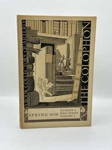 Elmer Adler / Colophon New Series Volume 1 Issue 4 Spring 1936 1st Edition - Imagen 1 de 5