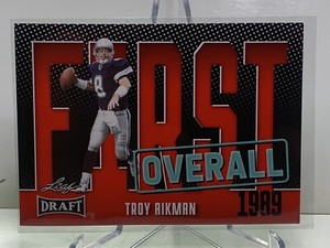 2023 Troy Aikman Leaf Draft Red Version First Overall