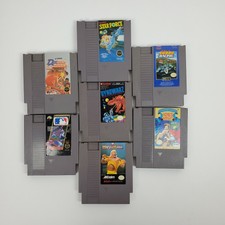 Lot of 7 Original Nintendo NES Games Cartridges Only Double Dribble Kings Knight
