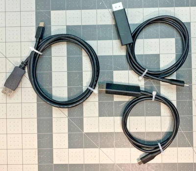 Lot 3 pc USB-C to DisplayPort Display Port DP Cable Adapter USB 3.1 DP 1.2 ~ 6ft - Image 1 of 4