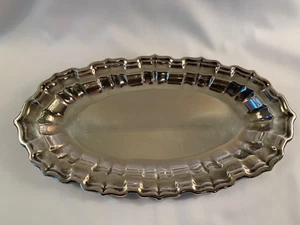 Reed and Barton #42 Chippendale pan plateado, bandeja/plato vintage - Imagen 1 de 7