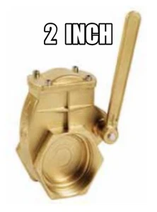 Válvula de compuerta oscilante de palanca de latón de 2 pulgadas FNPT X FNPT - Imagen 1 de 3