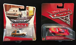 2013 Disney Pixar Cars TUBBS PACER Lemons and 2016 Cars 3 Lightning McQueen NEW - Picture 1 of 3