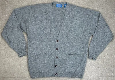 Pendleton Men's Shetland 100% Virgin Wool Gray Cardigan Size XL - Image 1 of 4
