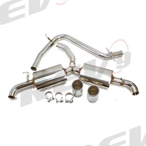 REV9 60mm TURBO EXHAUST STAINLESS STEEL KIT FOR 09-14 VW GTI GOLF MK6 2.0T TFSI - Picture 1 of 6