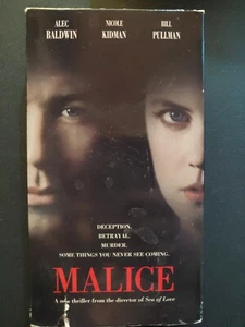 Malice VHS 1994 nicole Kidman Alec Baldwin bill pullman - Foto 1 di 3