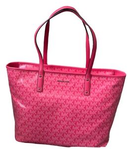 Michael Kors Signature Carter Large Top Zip Tote Bag  Pink BRAND NEW