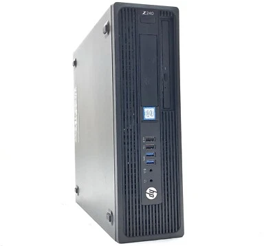 HP Z240 SFF Workstation Core i5-7500 3.4GHz 8GB 256GB SSD Win11 Computer Desktop - Image 1 of 4