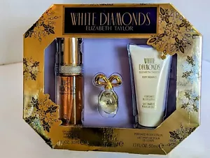 Elizabeth Taylor White Diamonds Body Lotion Perfume Gift Set Sealed Mother's Day - Picture 1 of 7