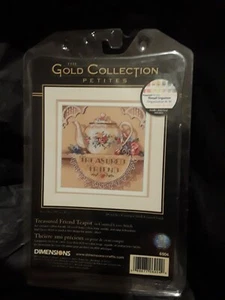 Tetera Dimensions Gold Collection Petites Treasured Friend Punto de Cruz 6904 Nueva en Caja - Imagen 1 de 2