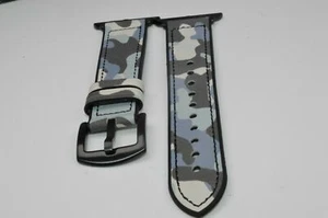 Correa de reloj híbrida de cuero silicona tarjeta única camo-8 apta para Apple Watch 42 - Imagen 1 de 2