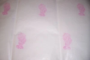 Strawberry Shortcake TISSUE PAPER Hand Stamped Great for gift giving, crafts or - Picture 1 of 1