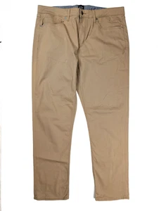 GAP Tan Khaki pantaloni eleganti dritti gamba affusolata uomo taglia 38x30 - Foto 1 di 7