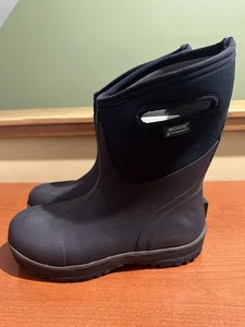 Bogs Boots Men's Ultra Mid 51407-001 Waterproof Winter & Rain Black Size 9 - Picture 1 of 8