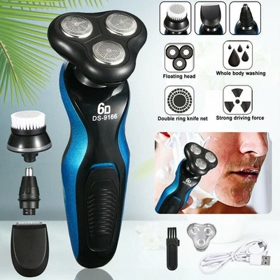 4 In 1 Electric Razor Shaver Men Waterproof Cordless Rechargeable Beard Trimmer - Image 1 of 4