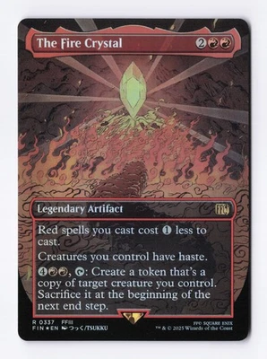 The Fire Crystal (Borderless) (Foil) 0337 (R) MTG Final Fantasy (FIN) (EN) - Image 1 of 2