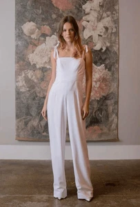 New Anthropologie Trinity Jumpsuit Size 6 - Picture 1 of 9