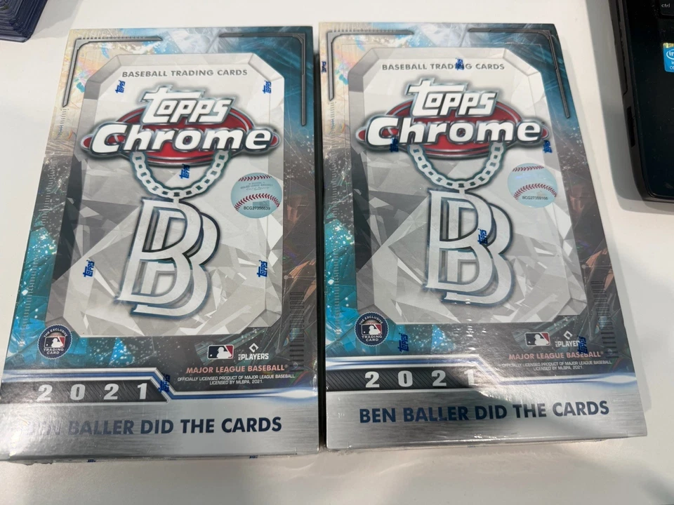 2021 Topps Chrome Ben Baller Edition 2x Hobby Box MLB Factory Sealed - Image 1 of 1