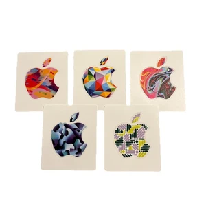 5 naklejek na Apple iPad, iPhone, iMac, MacBook, wiele kolorów - Zdjęcie 1 z 2