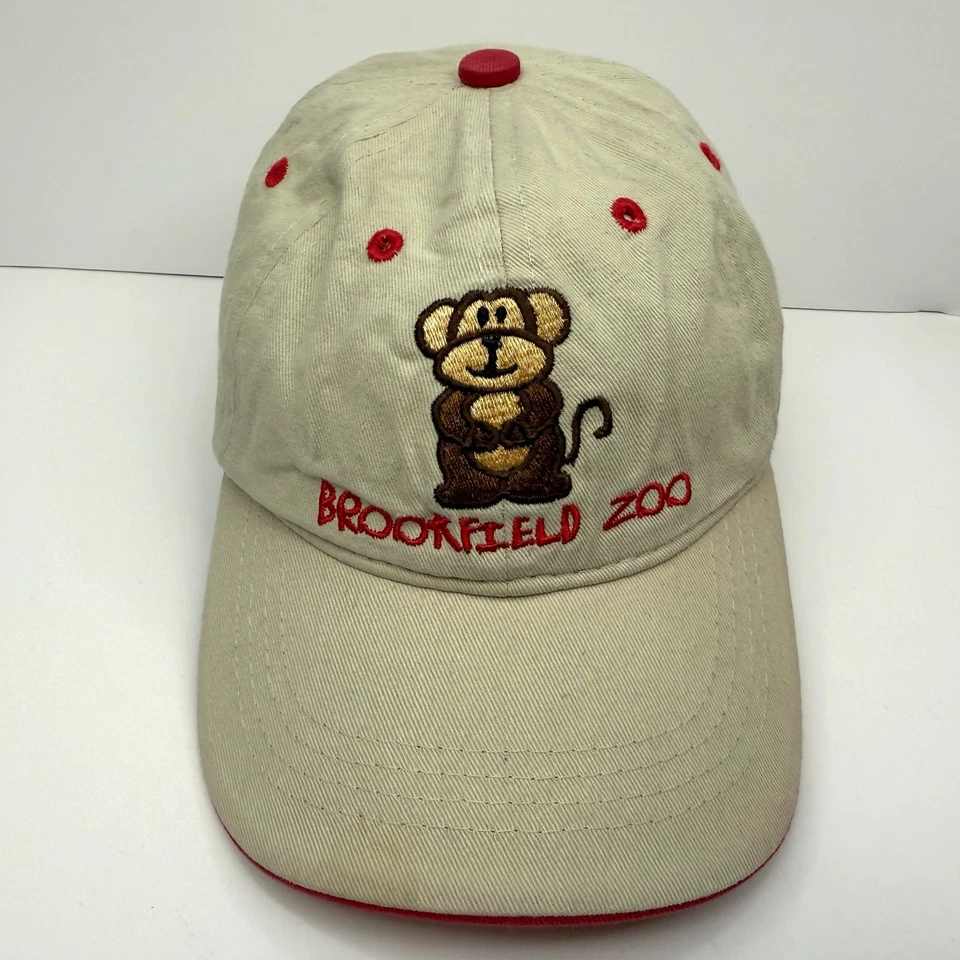 Gorra Brookfield Zoo Chicago Ball Cap Sombrero Niño Bordado Mono Correa Talla Tot Foto 1 de 4