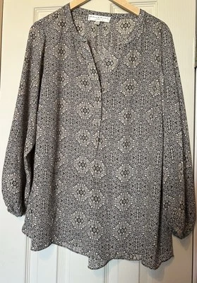 Blusa para mujer talla 1X look capas minimalista oficina/viaje crucero y resort ropa Foto 1 de 4