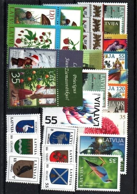 Conjuntos do ano da Letônia 1992-6,1998-2003,2005-7,2009-10,2017-8 - Imagem 1 de 4