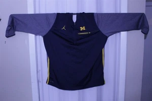 NIKE AIR JORDAN FULL ZIP DRI-FIT MICHIGAN WOLVERINES JACKET XL (READ) - Picture 1 of 5