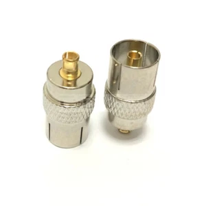 1PC RF Coaxial MCX Male Plug to Coax Female Socket TV Antenna Aerial Adapter - Picture 1 of 3