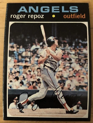 1971 Topps Roger Repoz Baseball Card 508 Angels Outfield Low-Grade - Image 1 of 2