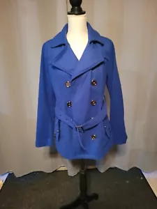 Bongo blauer Damenmantel mit Gürtel Gr.XL - Bild 1 von 7