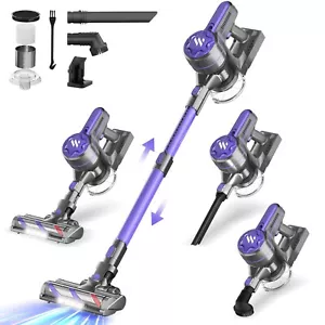 4-in-1 LED kabelloser Akku Staubsauger Tragbarer Beutelloser Handstaubsauger - Bild 1 von 12