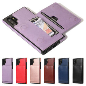 Wallet Card Slot Leather Phone Case Cover For Samsung Note10+/S10/S9 A10 A20 A30