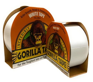 Gorilla Tape Duct Gaffer Tape WHITE Heavy Duty 100% Weather & Waterproof Strong. - Picture 1 of 5