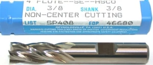 Niagara 46680 3/8" diameter 3/8" Shank 4 Flute HSS End Mill - Picture 1 of 1