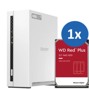 Qnap TS-133 1-Bay NAS HDD Kit: 12TB 8TB, 6TB, 4TB Desktop Storage | NAS HDD Inc. - Picture 1 of 15