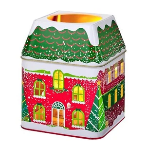 NWT Partylite Winter Village 3 Wick Jar Tin Christmas Holiday Decor Candle Home - Picture 1 of 9