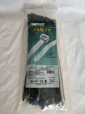 NEW PANDUIT PLt3s-co pan-ty cable ties 11 1/2"