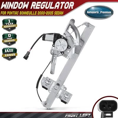 Power Window Regulator with Motor for Pontiac 2000-2005 Bonneville Front Driver - Image 1 of 4